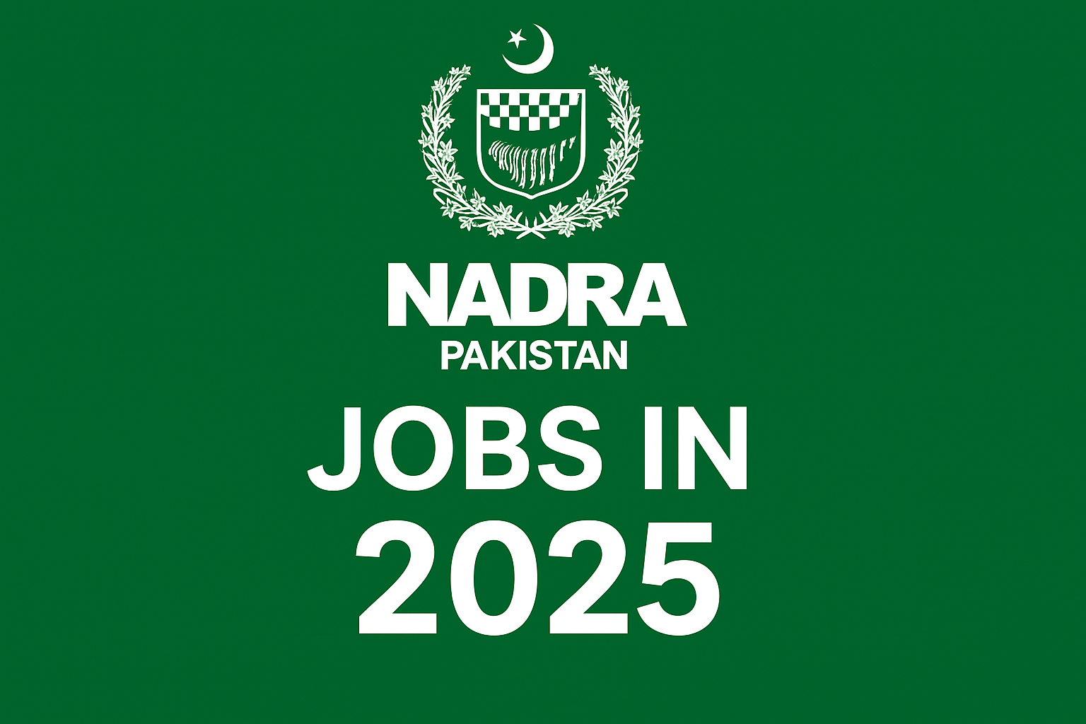 Nadra Jobs in Pakistan